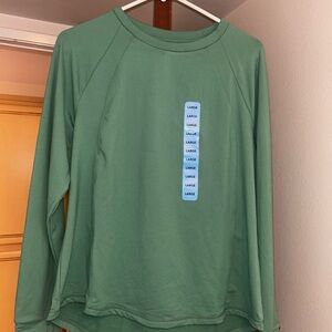 Green Long Sleeve Top